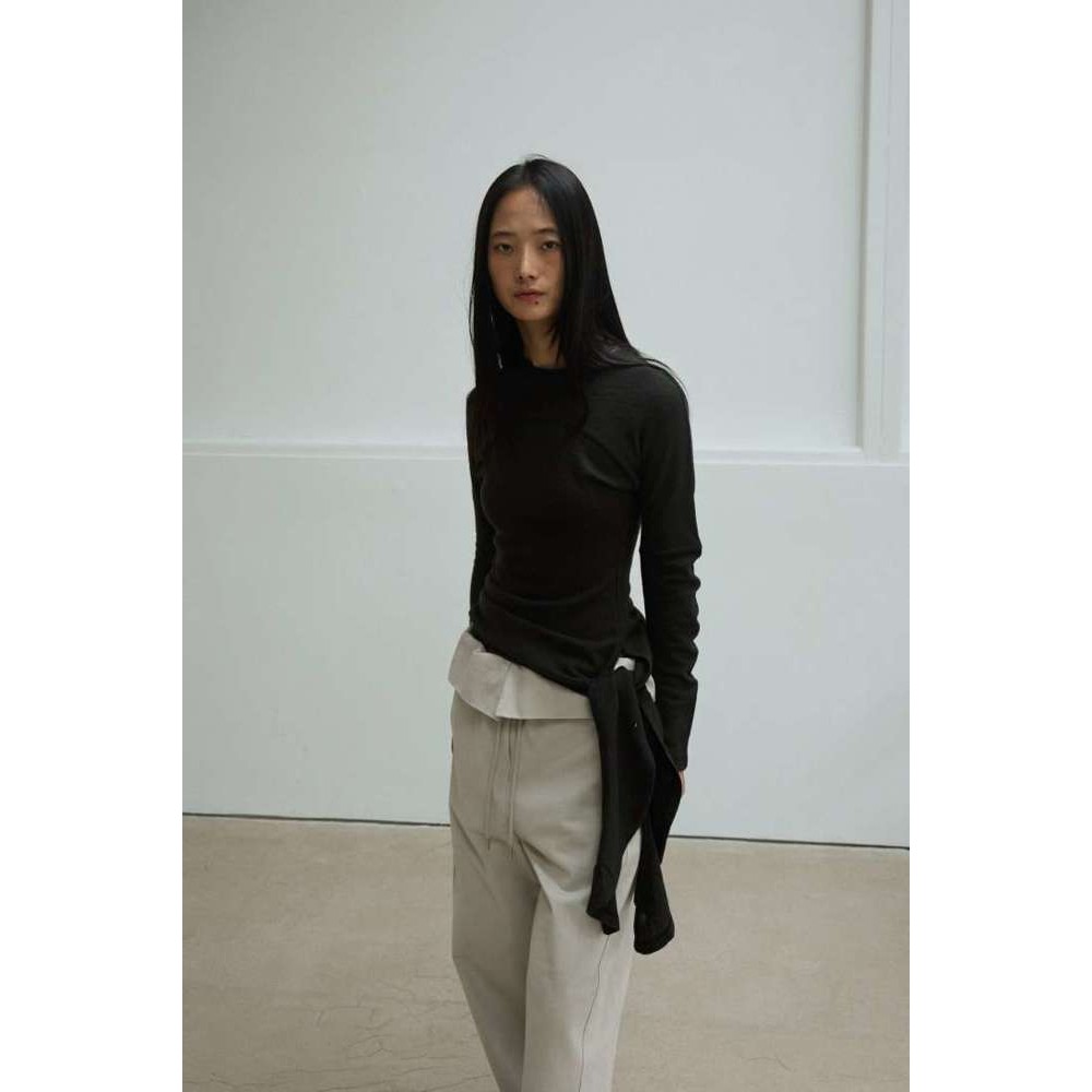 九1114韩国东大门针织衫区BETTER-8698338秋季修身通勤个性纯色