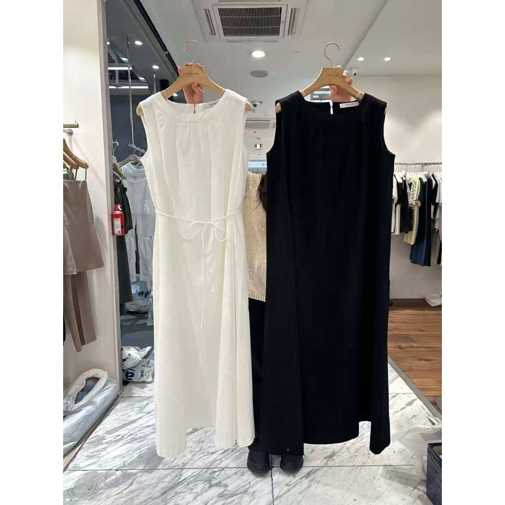 九0529韩国东大门连衣裙区ADELINE-8545395通勤英伦纯色档口正品