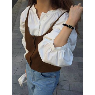 九1030韩国东大门衬衫-区OVERTAKE-8685230直邮端庄甜美风格秋冬