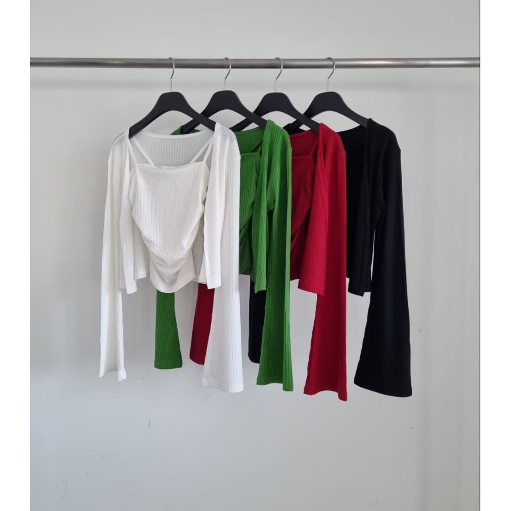 九0827韩国东大门套装区VERANDA-8621234学院通勤风格纯色街头