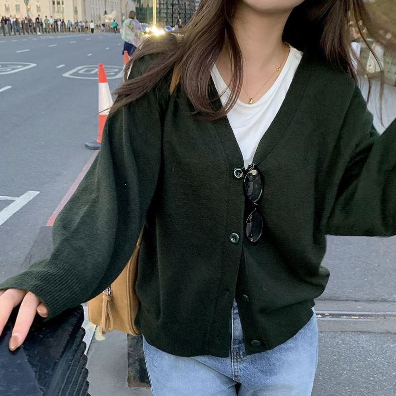 六1004韩国正品gan-aes-ra-10953 针织衫区秋季瑞丽通勤独特纯色