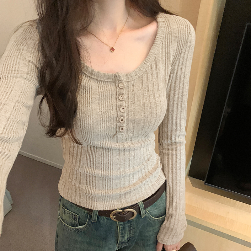 圆领内搭打底衫女洋气百搭