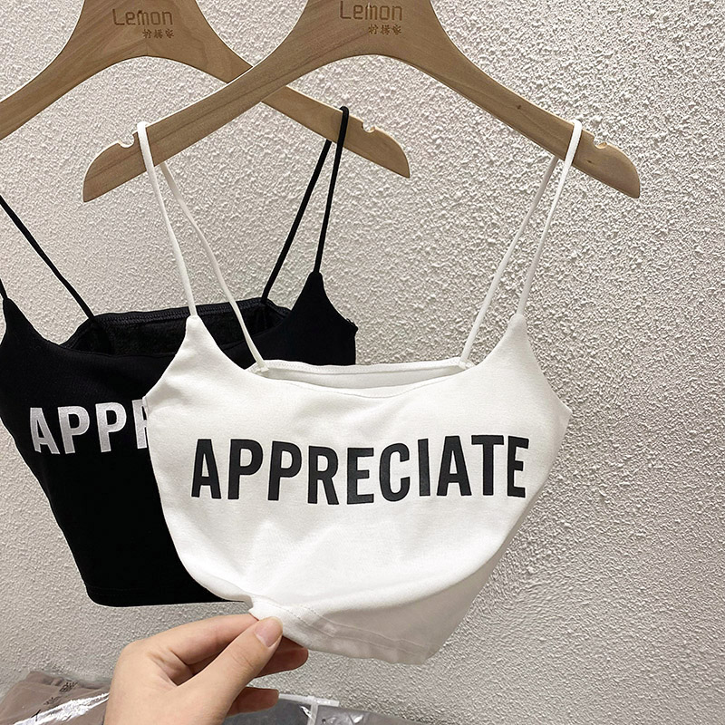 黑色内搭抹胸性感背心女上衣