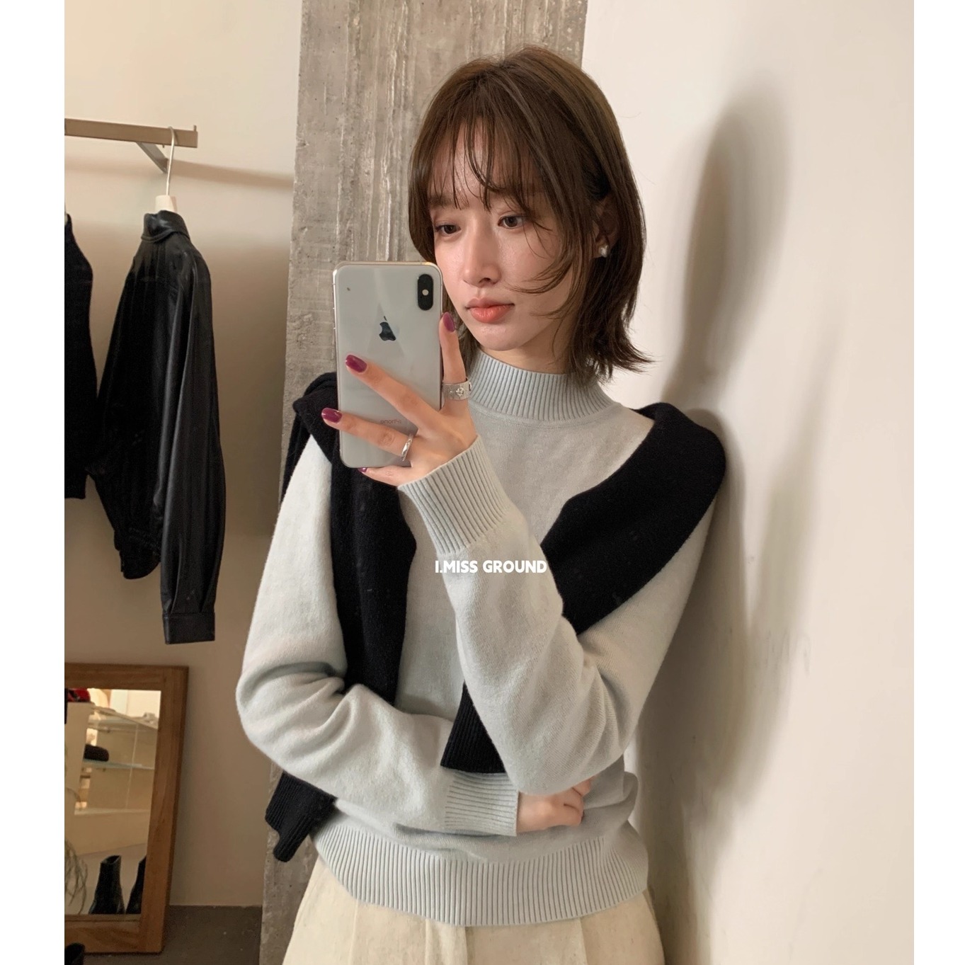 半高领加厚毛衣针织衫高级感上衣