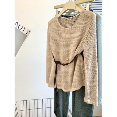 设计感宽松显瘦慵懒风防晒上衣