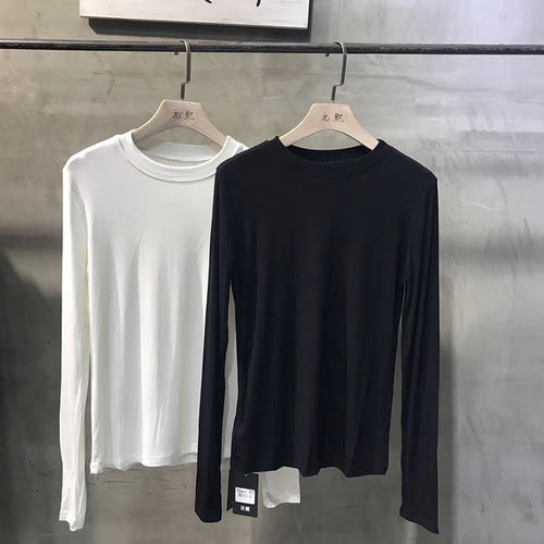 2026圆领打底衫女春季莫代尔