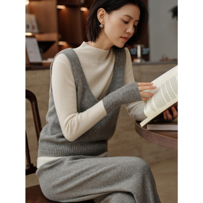 叠穿针织无袖马甲背心2025秋冬新