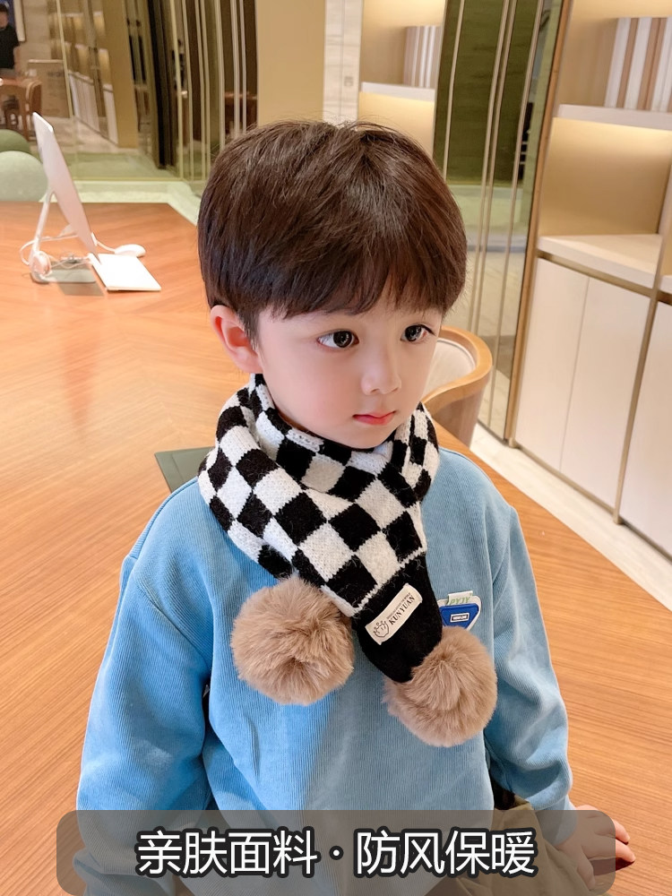 어린이 스카프 가을 겨울  ??소년 2024  겨울 스카프 겨울 소년  귀여운  어린이