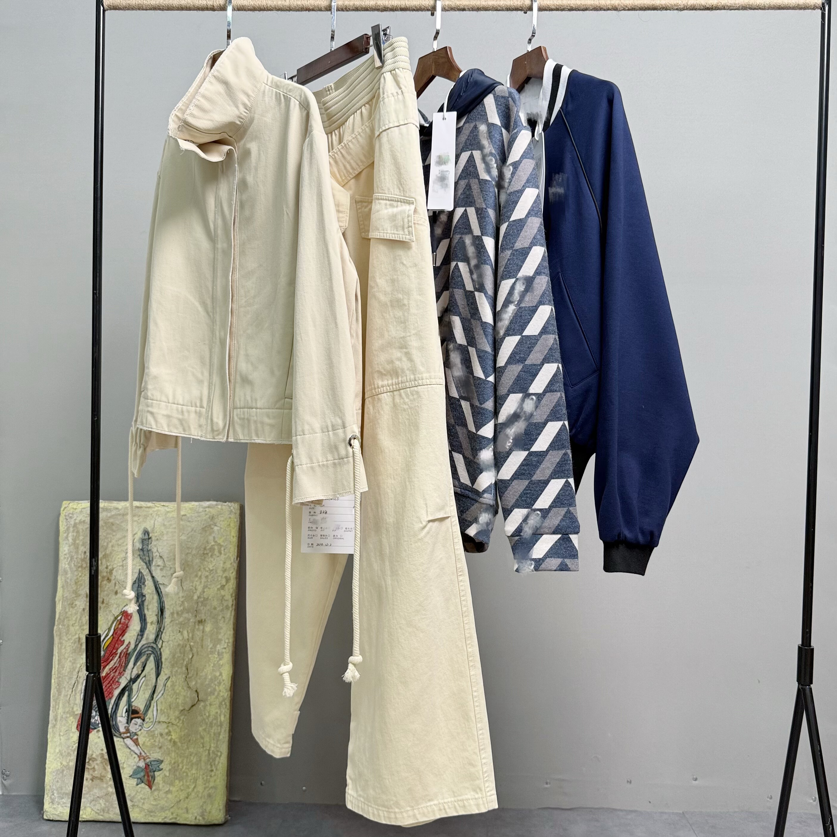 意大利奢休闲宽松纯棉显瘦外套