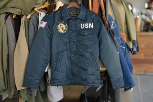 n1甲板服教练夹克棉服男女款复古休闲翻领外套棉衣飞行服a2工装