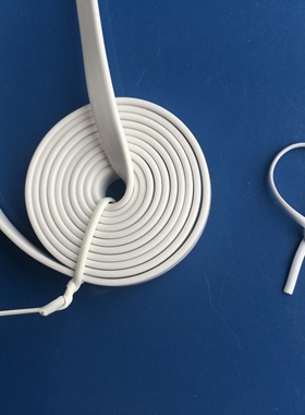 0.55芯黑色白色椭圆铁丝扎线 10厘米  1000条  塑料带子 绑条带