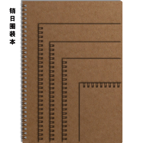 Chois牛皮纸圈装A7方格双面书写
