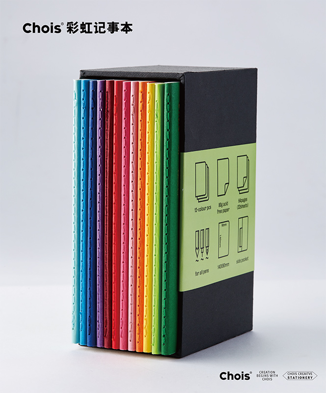 CHOIS车线少女色彩口袋记事本