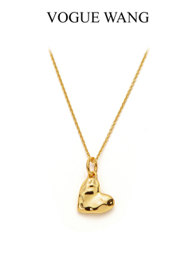 VOGUEWANGS925镀金爱心项链