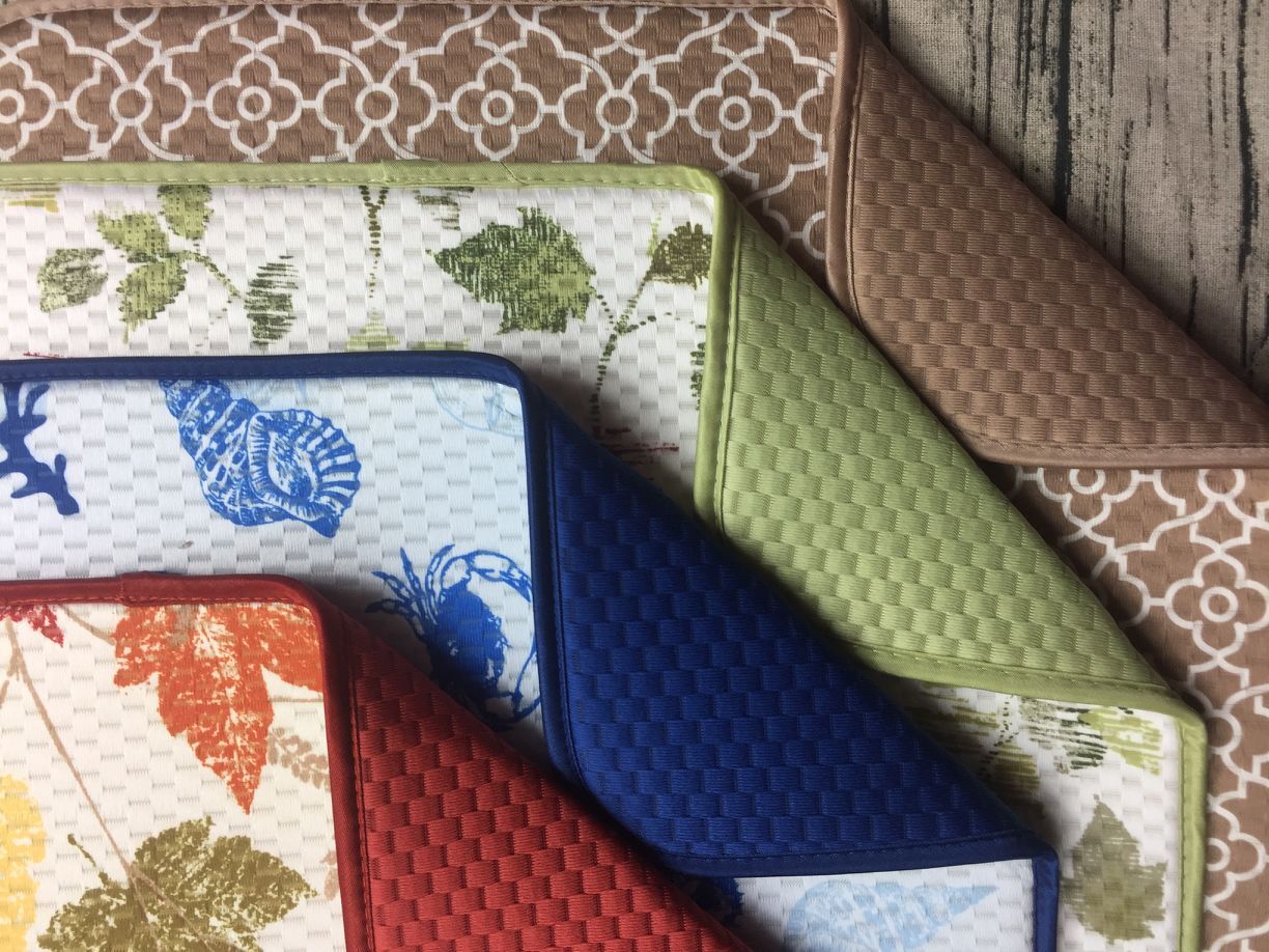 出口原单台面吸水印花干燥餐具垫