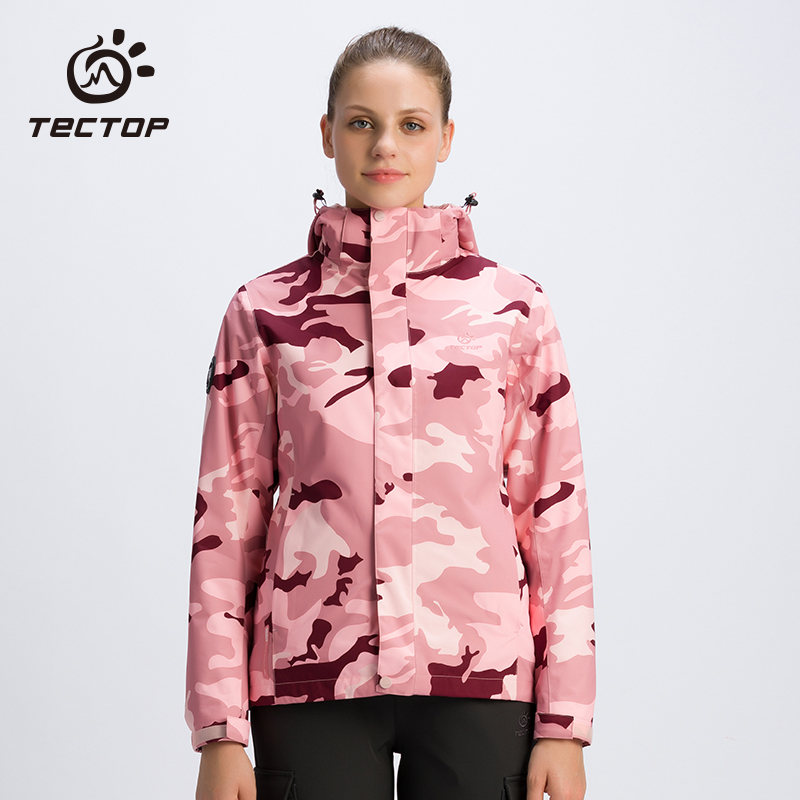 女冬季春秋探拓户外迷彩