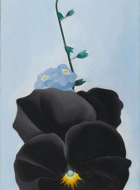 现代花卉植物装饰画奥基夫油画Georgia O'Keeffe欧姬芙手绘复制