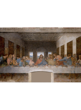 Leonardo da Vinci临摹名画复制品达芬奇最后的晚餐文艺复兴油画