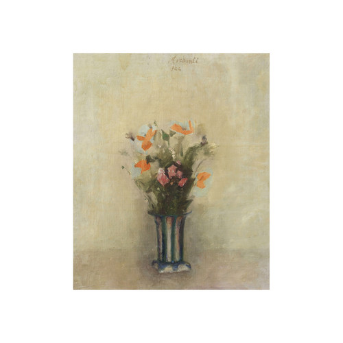 现代静物装饰画莫兰迪花卉Giorgio Morandi手绘临摹名画玄关书房