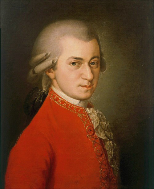 mozart肖像莫扎特画像油画古典音乐家装饰画维也纳金色大厅挂画