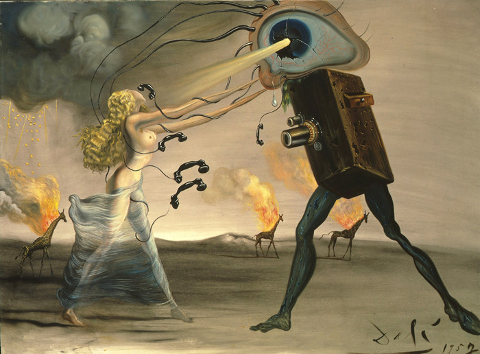达利油画现代狂想曲Salvador Dalí超现实主义绘画手绘临摹复制品