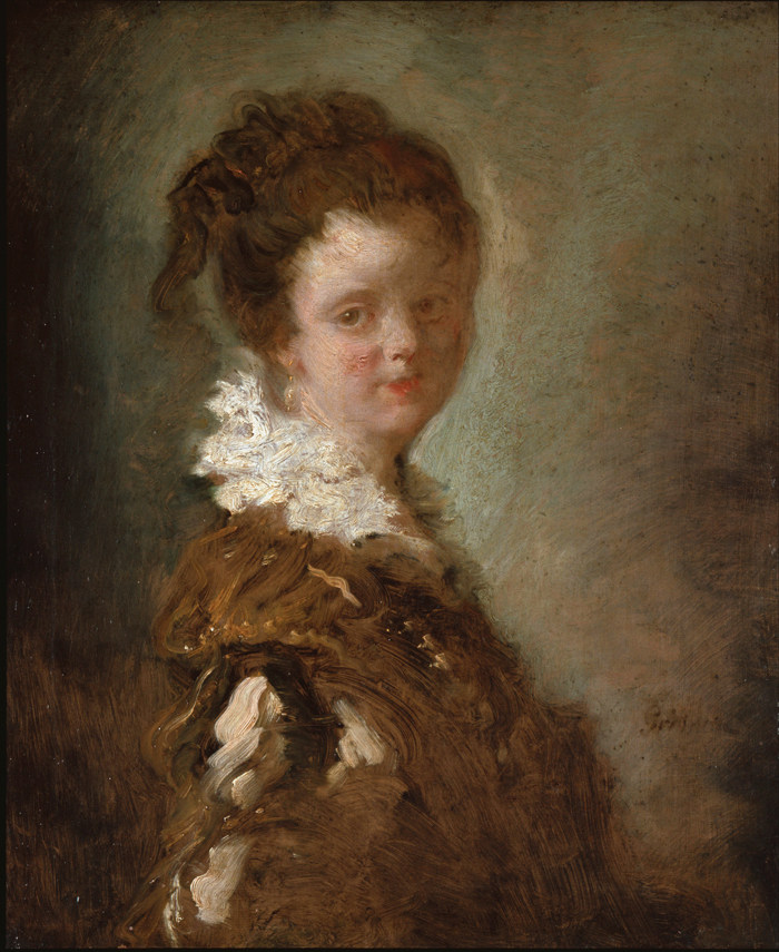 临摹世界名画手工复制品弗拉戈纳尔fragonard年轻女子洛可可油画