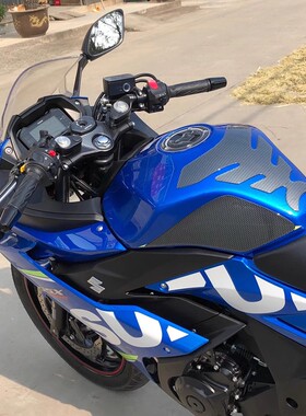 适用于铃木GSX250R油箱贴碳纤鱼骨加厚改装防水防刮保护油箱盖贴/