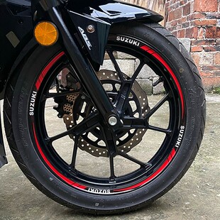 铃木DL250改装防水字母贴花摩托车dl250轮胎贴纸轮毂贴纸轮胎贴膜