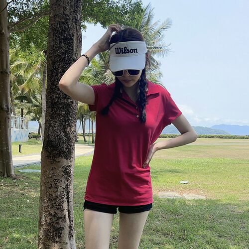 夏季女款速干透气POLO翻领T恤