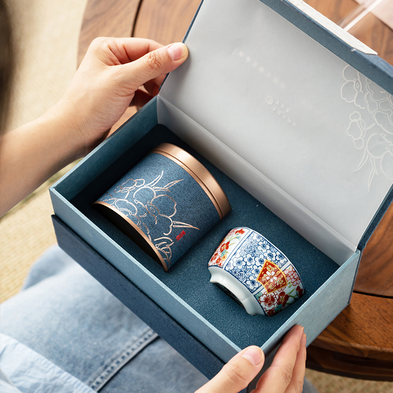 古树红茶绿茶包装盒空礼盒茶叶小罐便携茶叶罐伴手礼白茶礼盒定制