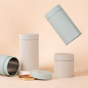 大红袍岩茶密封茶叶罐便携手撕罐茶叶包装罐红茶花茶白茶通用圆罐