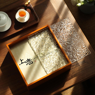 上者竹盒中式一盒2用茶饼盒