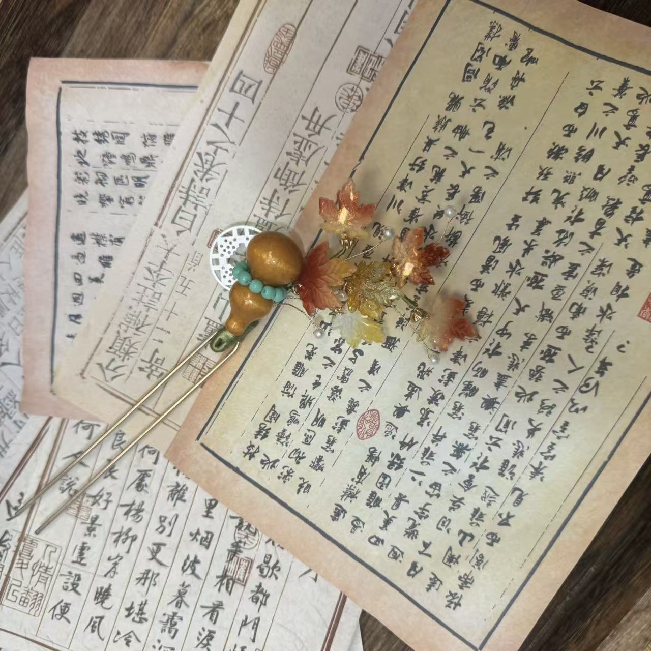 前尘梦汉服配饰发簪旗袍古风国风汉元素仙女手工头饰礼品