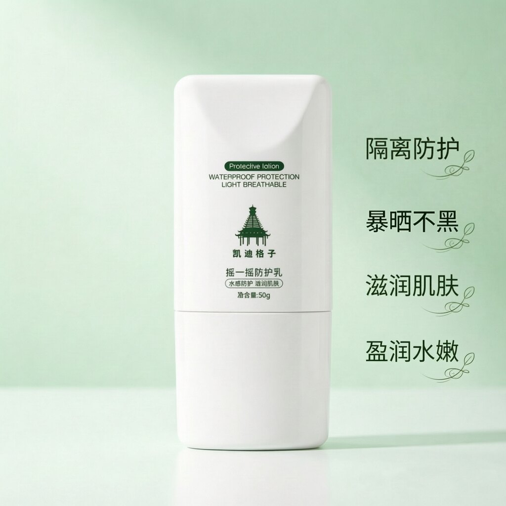 凯迪格子轻薄透气水感防护乳