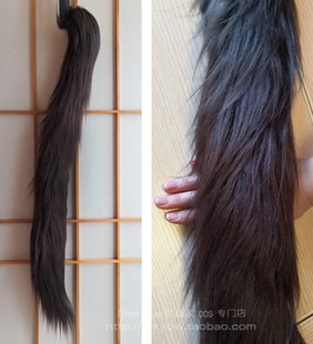 赛马娘名将怒涛cos假发特别周cosplay假发耳朵深咖啡棕色马尾巴