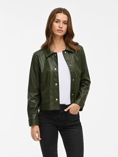 欧单V家女士仿羊皮高级感人造皮革夹克外套有内衬官网60欧元