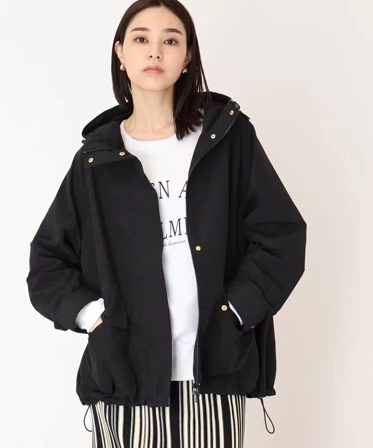 日单贵牌tk女士春秋季机能防风防泼水尼龙连帽休闲风衣外套有内衬