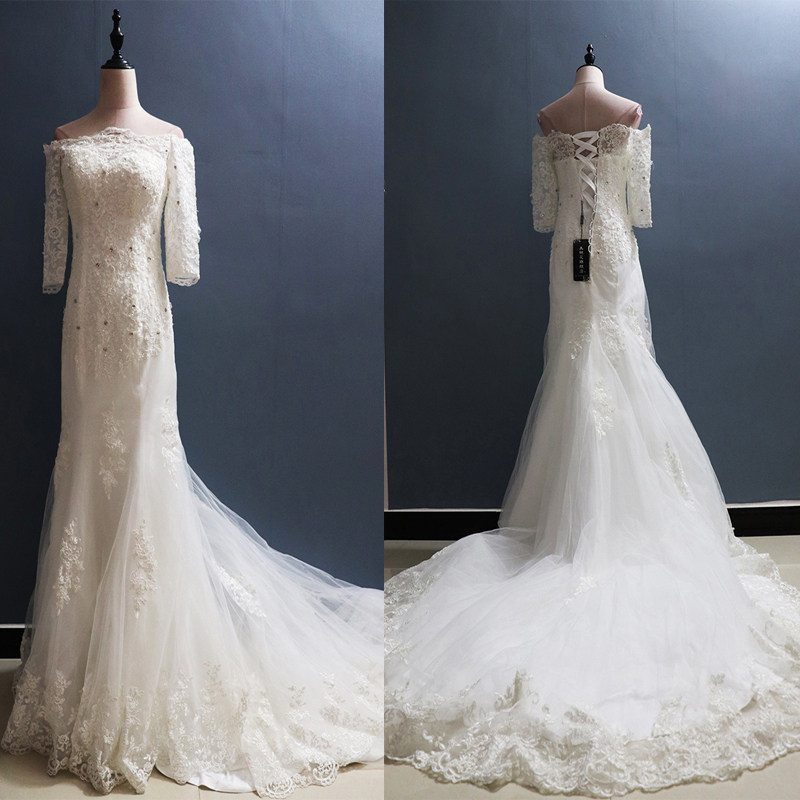 French Wedding dress full dress 2020 new pattern bride Sen family Show thin fish tail Simplicity Tailing Littlein the Women's clothing/Boutique , Wedding/Cheongsam/Formal dress , Wedding  category - from Buy2taobao.com to provide professional Taobao agent buy service