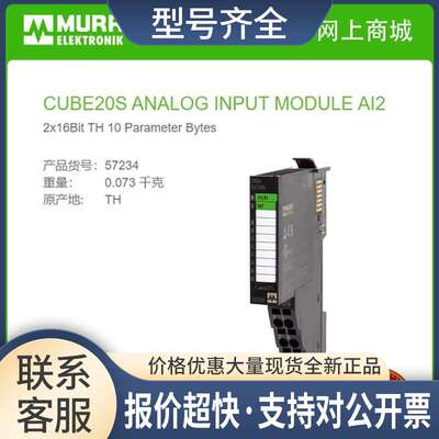 57234  CUBE20S 扩展模块 AI2 - (E) TC 7 Byte 用于热电偶议价