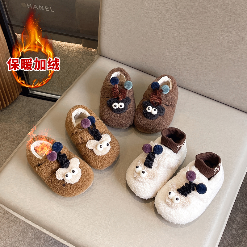男童女童冬季儿童毛毛鞋棉鞋