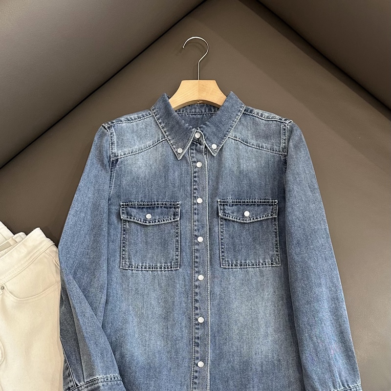 C4751 洋气又实穿 超柔软全棉 休闲牛仔衬衫 外套
