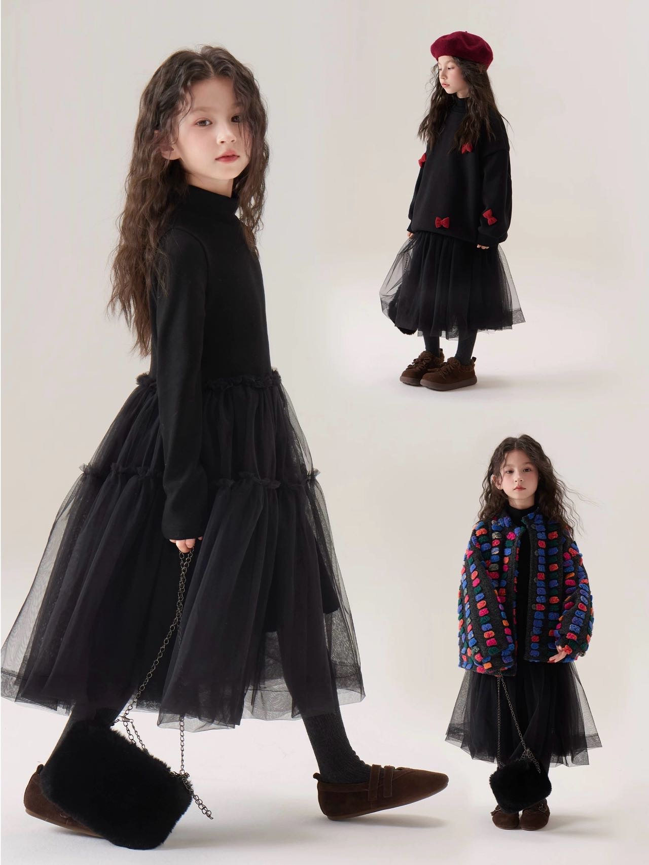 高级感拉满黑天鹅绝美黑色网纱仙女裙2026新款儿童洋气网纱连衣裙,童装/婴儿装/亲子装,连衣裙,淘宝优惠券,粉丝福利购,淘宝优惠卷