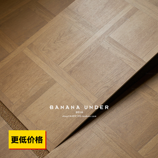 蕉下600x1200木纹砖全屋通铺回字形编织中古风仿木纹瓷砖地砖防滑