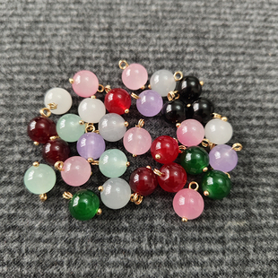 旗袍仿玉石国风圆形纽扣天然装饰扣中式唐装汉服雪纺衬衫盘扣扣子