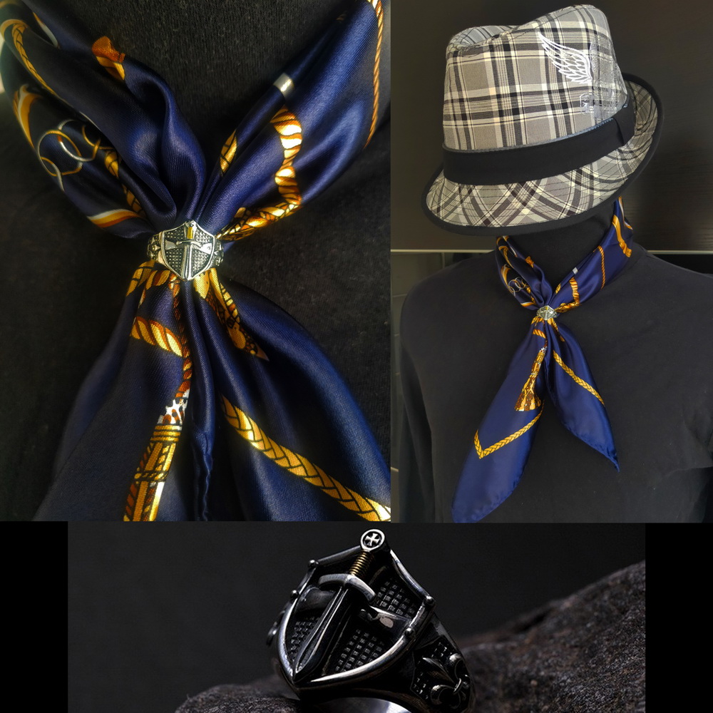 英伦绅士领巾+送骑士盾牌领巾扣