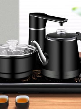 23x37电茶炉嵌入式超薄电热家用茶台自动旋转顶部上水烧水壶双层