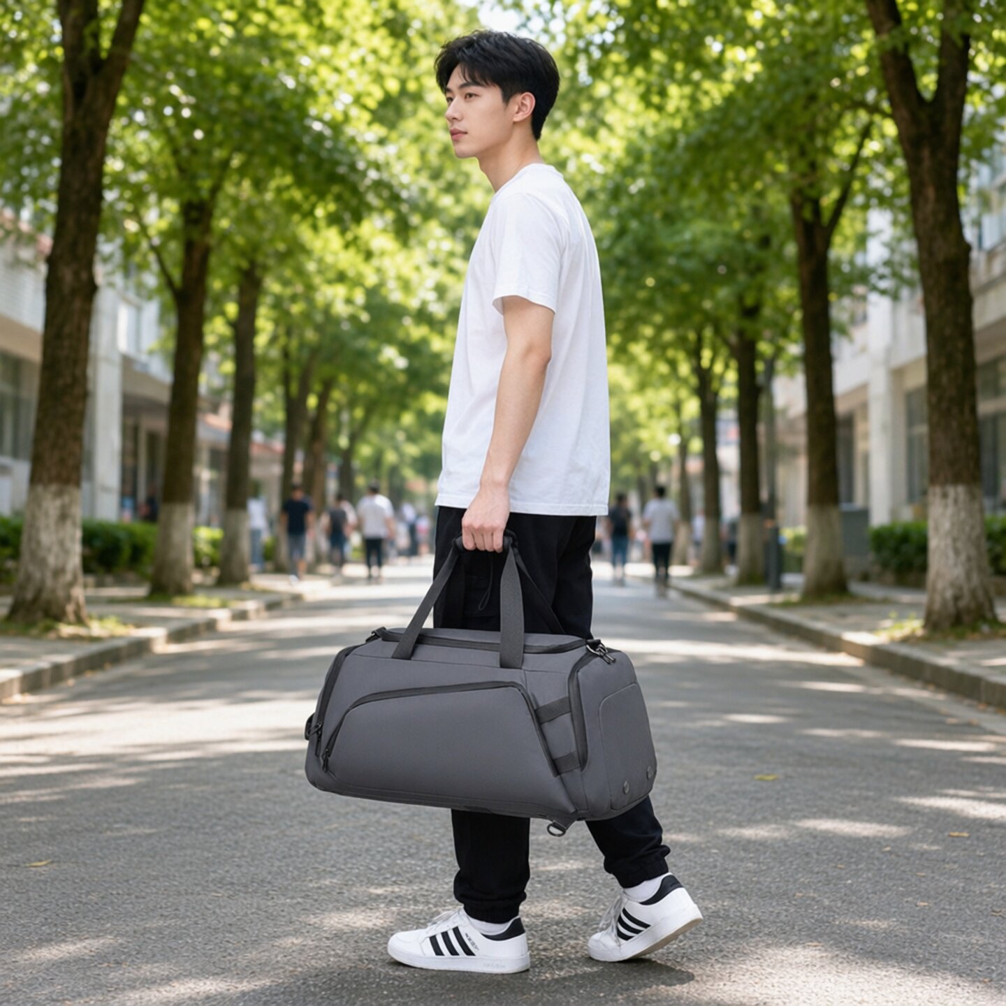 跨境时尚男女旅行包双肩包斜挎包休闲手提包轻便运动健身旅行背包