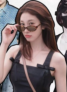 韩版2026新款猫眼玳瑁色偏光墨镜女高级感近视眼镜防紫外线太阳镜