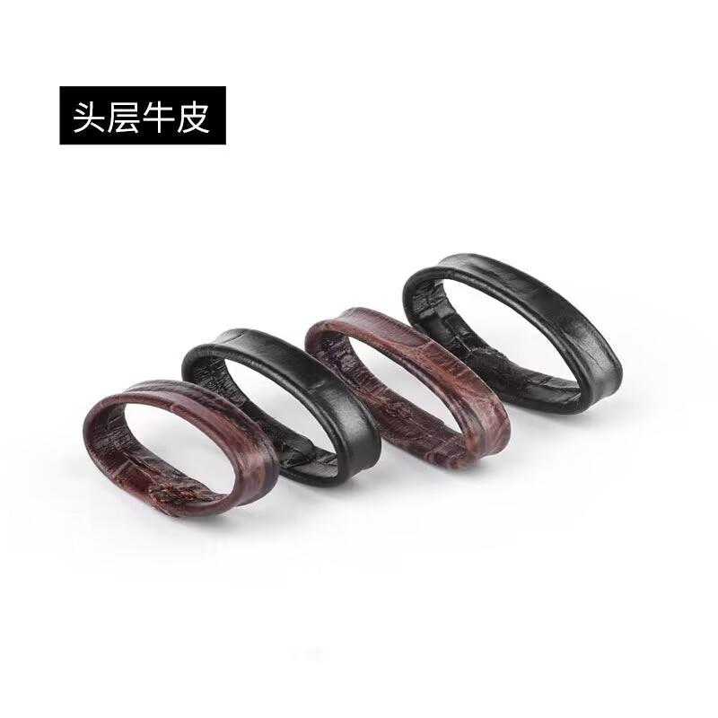 真皮表带圈牛皮活动圈皮表带带环手表配件通用固定圈耐磨卡扣圈口
