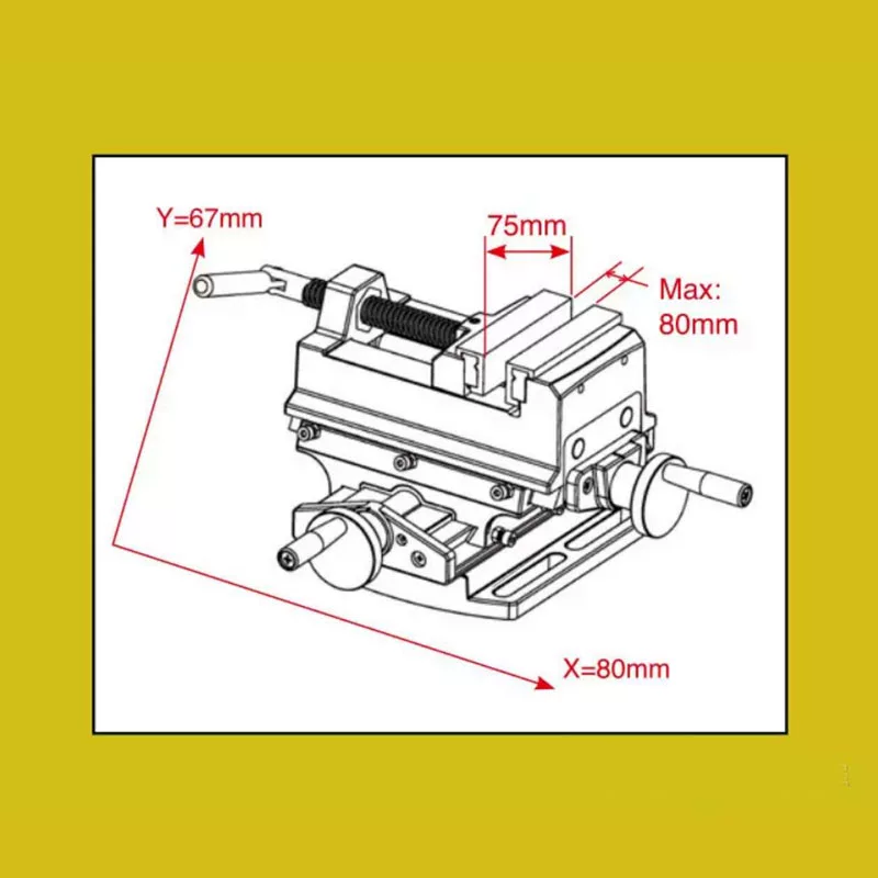 Rotating universal small vise, electric drill, tubing